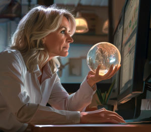 Planner peers into a crystal ball which are her leading measures that predict future performance.